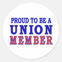 UNION MEMBER STICKERS