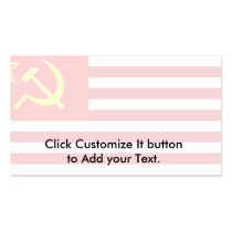 Union Of Soviet States Of America, Democratic Repu Business Card Template