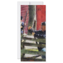 Union Soldier Loading Rifle Personalized Rack Card