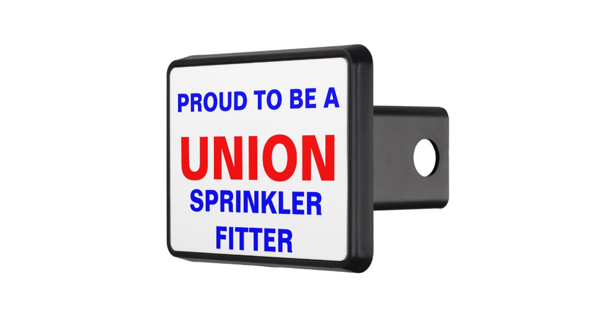 UNION SPRINKLER FITTER TRAILER HITCH COVER Zazzle