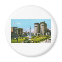 Union Square and St. Francis Hotel Refrigerator Magnets