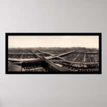 Union Stockyards Photo 1907 Print