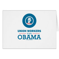 Union Workers for Obama Cards