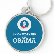 Union Workers for Obama Keychains