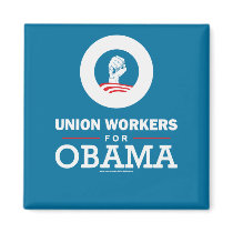 Union Workers for Obama Magnet