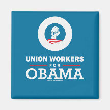 Union Workers for Obama Magnet