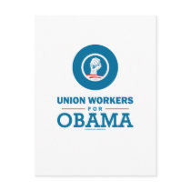 Union Workers for Obama Postcard