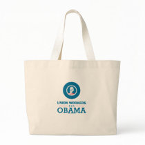 Union Workers for Obama Tote Bags