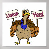 Union Yes - Talking Turkey Poster