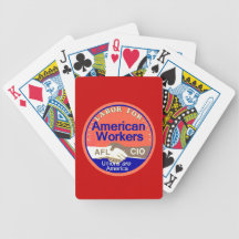 Unions Labor Playing Cards