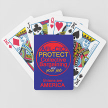 Unions Labor Playing Cards