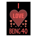Unique 40 Years Old Card
