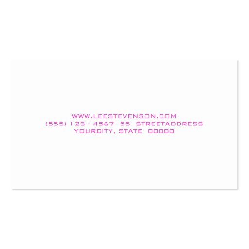 Unique and Colorful Pink, Yellow and Blue Floral Business Card Templates (back side)