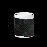 Unique Black Coffee Mug with color patterns mugs