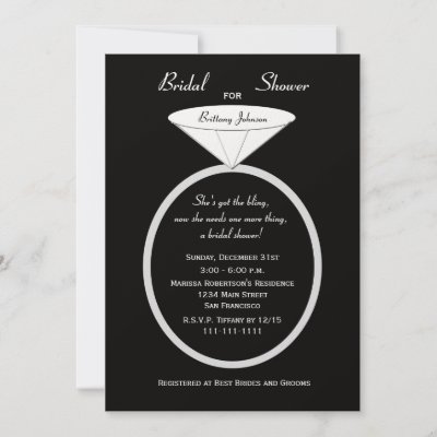 Unique Bridal Shower Gifts on Unique Bridal Shower Invitation    Unique Ring By Henishouseofpaper