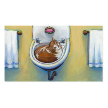 Unique business cards for cat rescues or plumbers