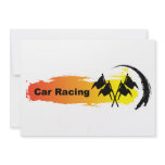 Unique Car Racing Emblem Personalized Invites
