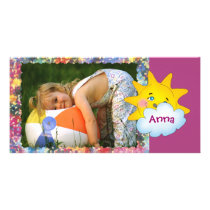 Unique colorful photo frame with dreaming sun photo cards by Kidsplanet Unique colorful photo frame with dreaming sun photo cards