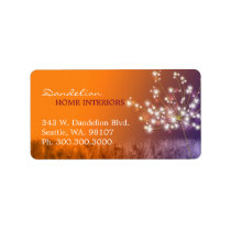Unique Dandelion Business Marketing Address Labels labels