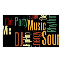 Unique DJ Business Card