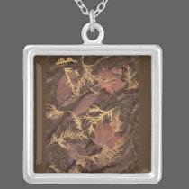 Unique Fall Jewelry Art Leaf Pendant necklaces