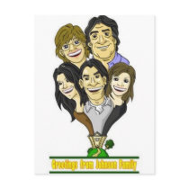 Unique family illustration. postcards by samurai_illust Unique family illustration. postcards