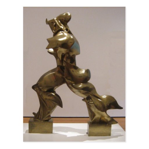 'Unique Forms of Continuity in Space', bronze scul Post Cards