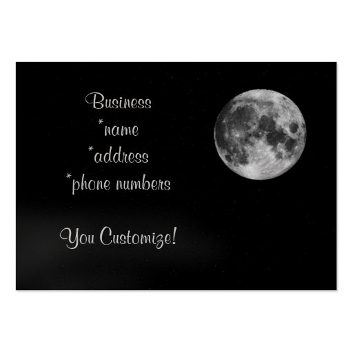 *Unique Full Moon* Lunar Business Cards