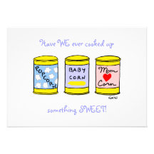 Unique Funny Baby Announcement For Foodies?