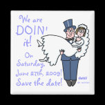 Unique Funny Save The Date Magnet
