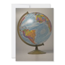 Unique Globe Personalized Announcements