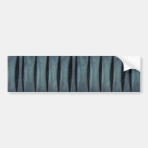 Unique Green Metal Bumper Sticker