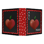Unique Heart Apple Teacher's Binder