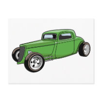 Unique Hot Rod Coupe postcards