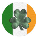 Unique Irish Flag Design 3 Stickers by mrssocolov2 Unique Irish Flag Design 3 Stickers