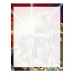 Unique Mary, Joseph and baby Jesus with colorful s Letterhead