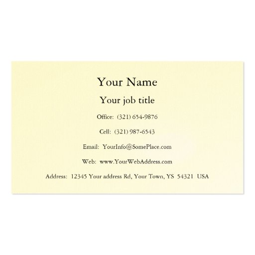 Unique modern art customize easy template eggshell business card template (back side)