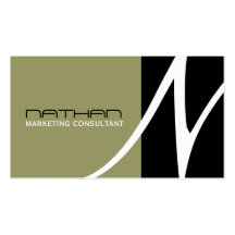 Unique Monogram Business Cards
