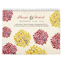 Unique New Wedding Personalized Photo Guest Book Calendar