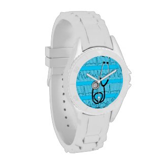 Unique Nurse Watch EKG Strips Design