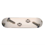 Unique Nut and bolt Skate Deck