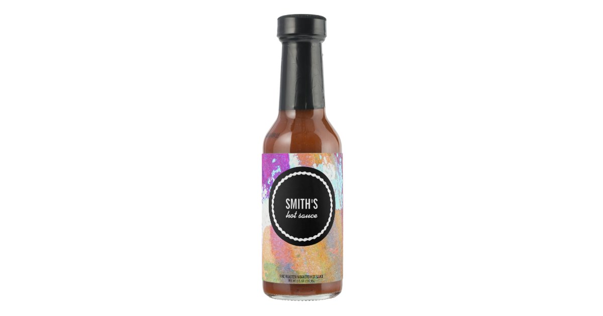 Unique Personalized Hot Sauce Bottle Zazzle