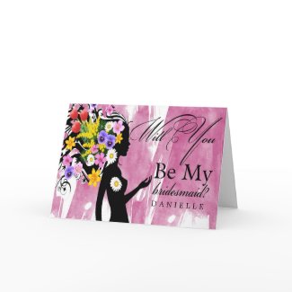 Unique Personalized Will You Be My Bridesmaid Card