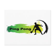 Unique Ping Pong Postcard