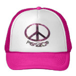 Unique Pretty Peace Sign Mesh Hat