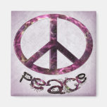 Unique Pretty Peace Sign Refrigerator Magnet