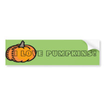 UNIQUE PUMPKIN DESIGNS FOR ANY ONE bumper stickers