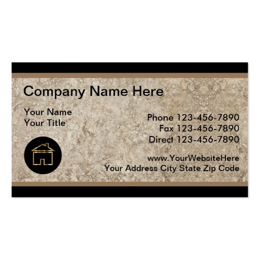 Unique  Real Estate Business Cards (front side)
