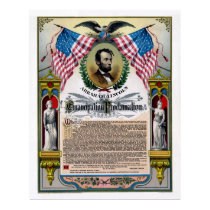 Unique restored Emancipation Proclamation Posters