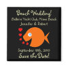 Unique Save The Date Beach Wedding magnet